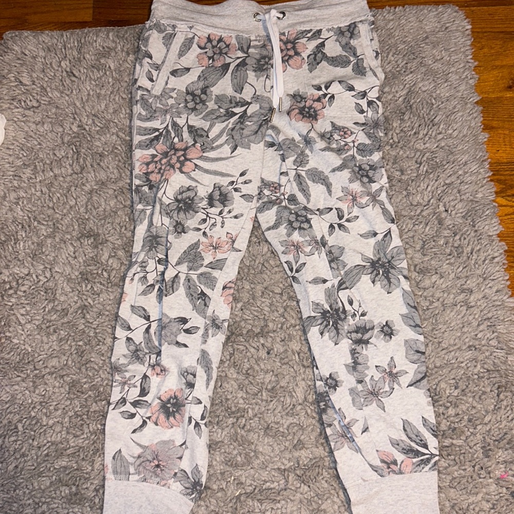 floral calvin klein sweatpants
